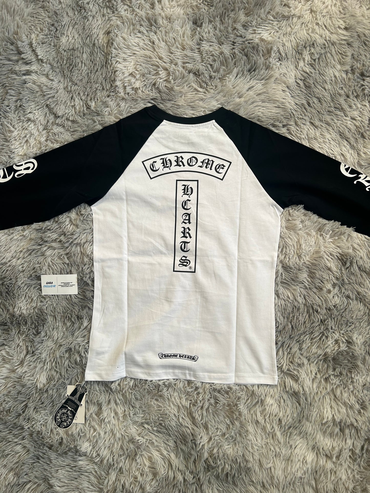 Chrome Hearts Horseshoe Long-Sleeve T-Shirt White/Black Next Day