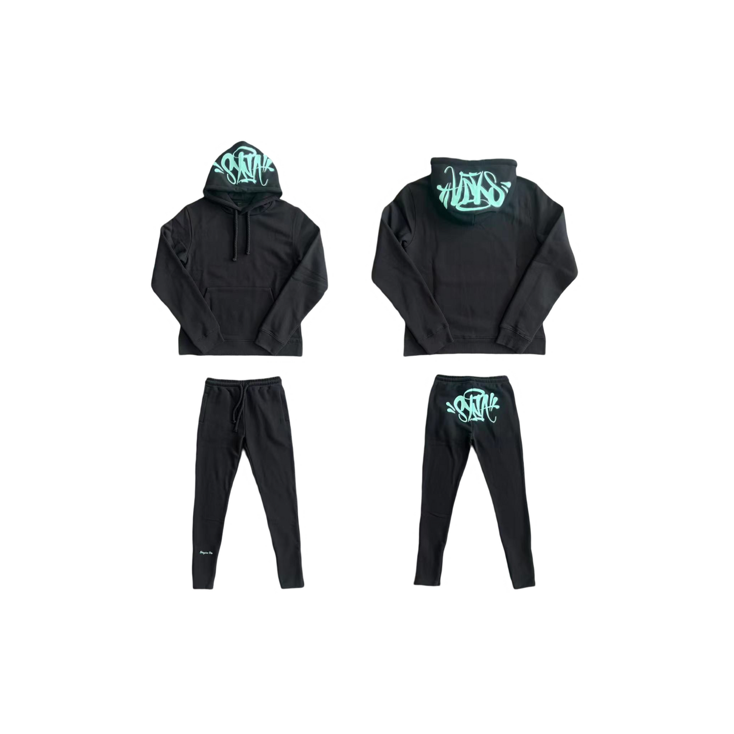 Syna World Tracksuit - Black/Teal