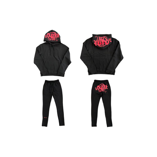 Syna World Tracksuit - Black/Red