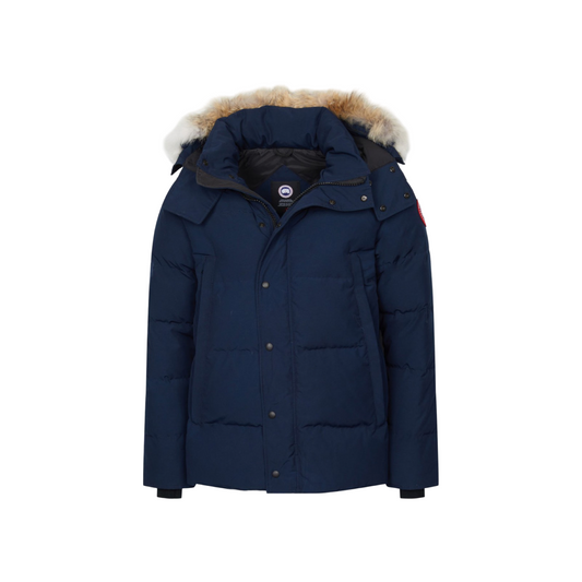 Canada Goose Wyndham Parka Blue Red Badge Jacket