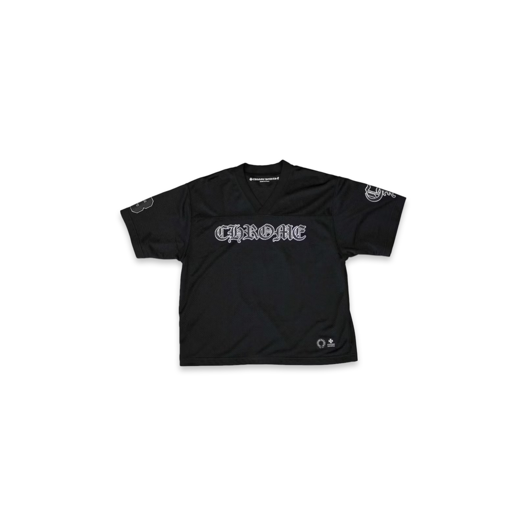 Chrome Hearts Stadium Mesh Short Sleeve Black Jersey